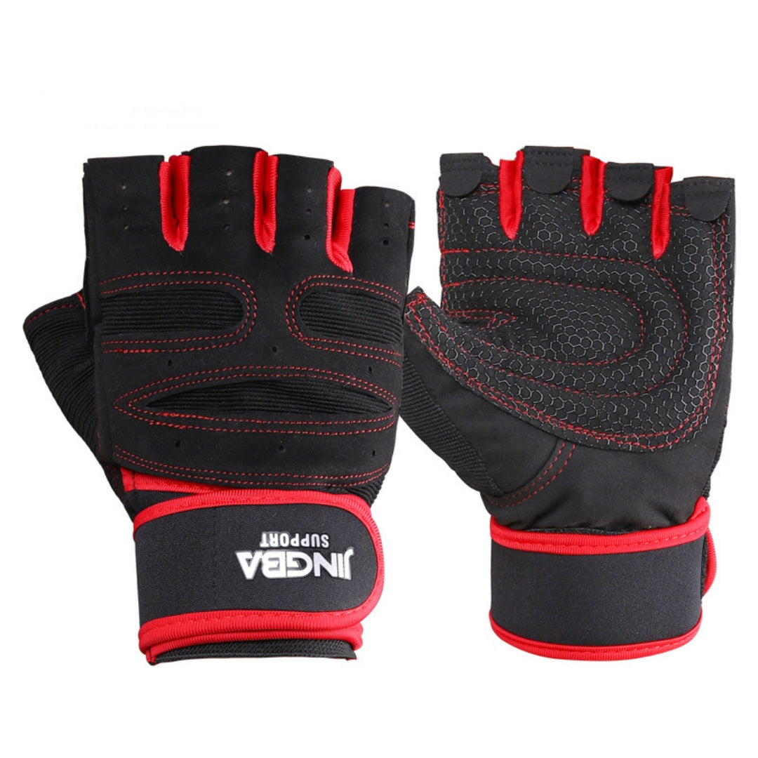 Men's Casual Cycling Outdoor Mountaineering Half Finger Gloves