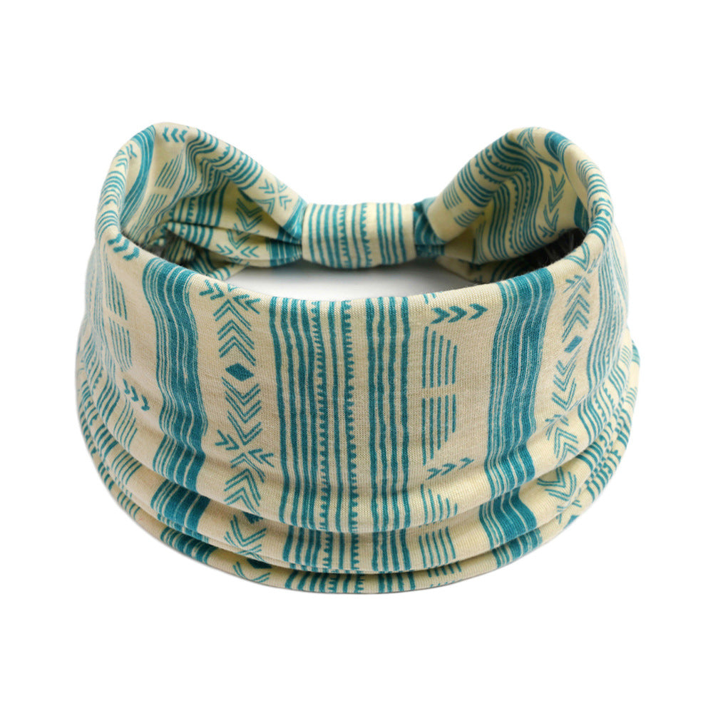Bohemian Cashew Yoga Sports Headband Antiperspirant Absorbent Elastigirl