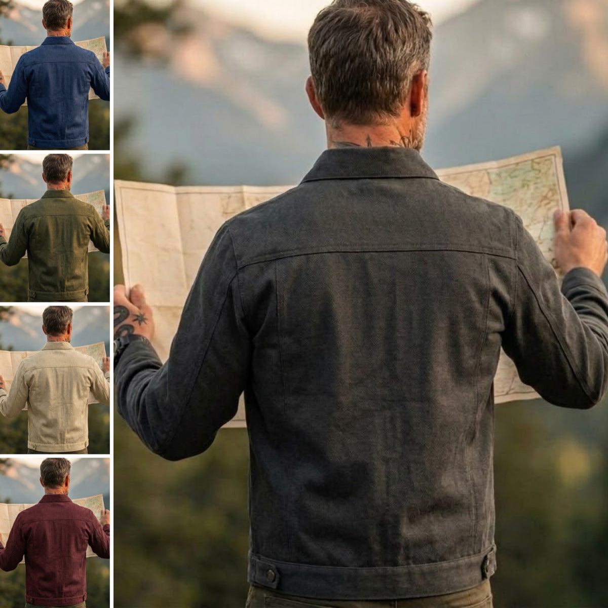 Mens Stylish Casual Slim-fit Jacket