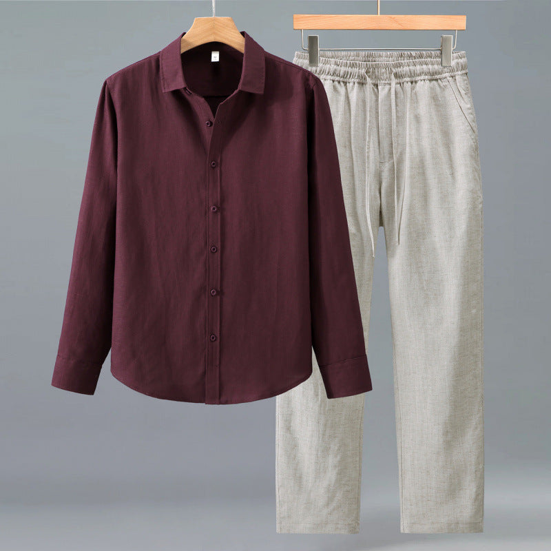 High-end Quality Tencel-linen Casual Mens Suit