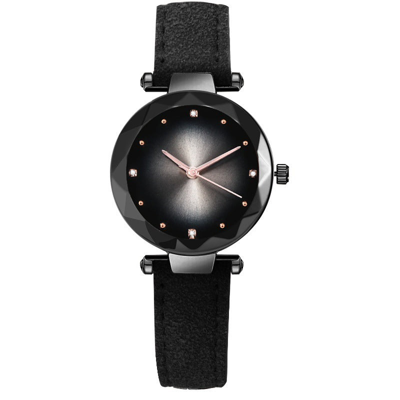 Fashionable Leather Belt Casual Colorful Womens Quartz Watch