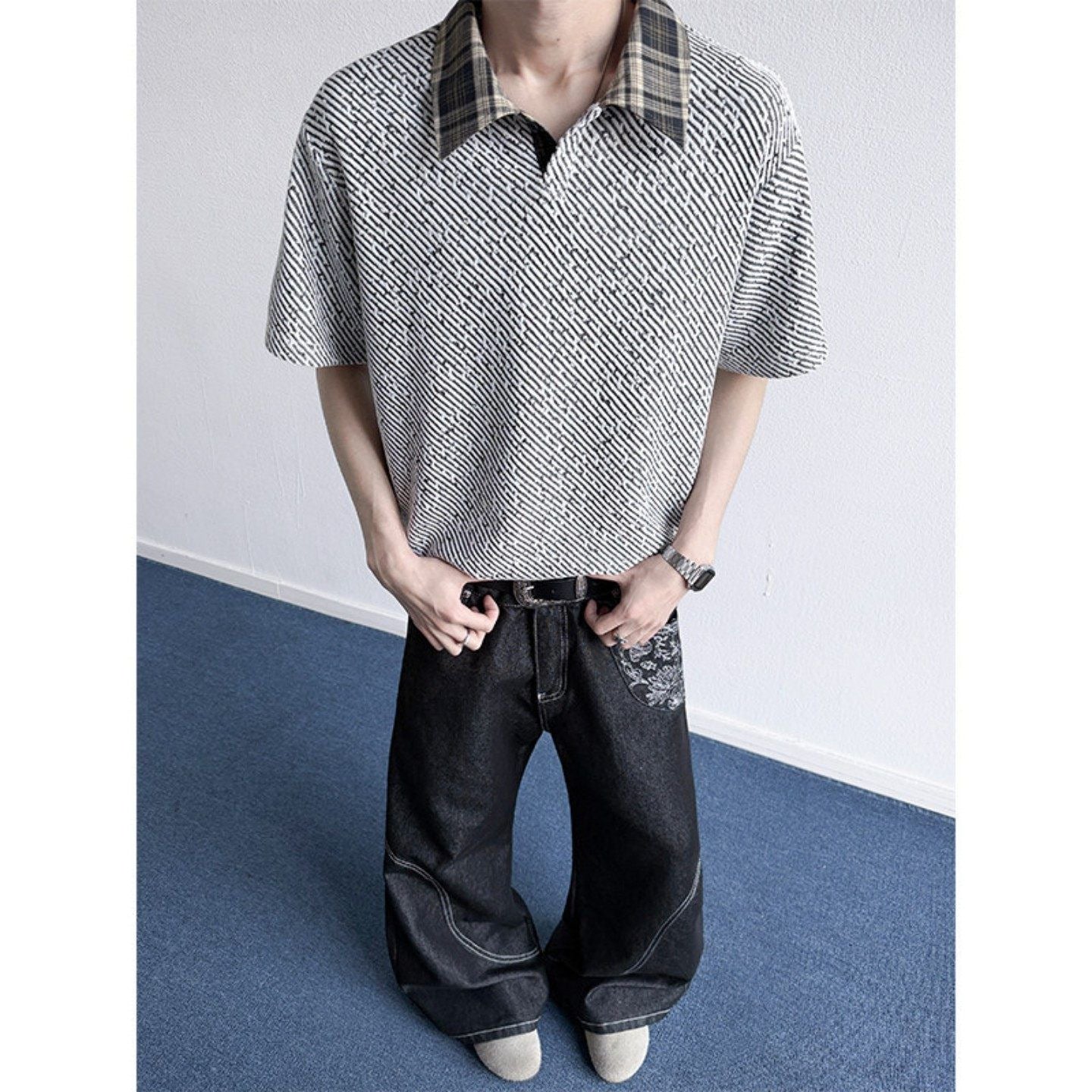 Stylish Loose-fit Casual Breathable Half-sleeve T-shirt