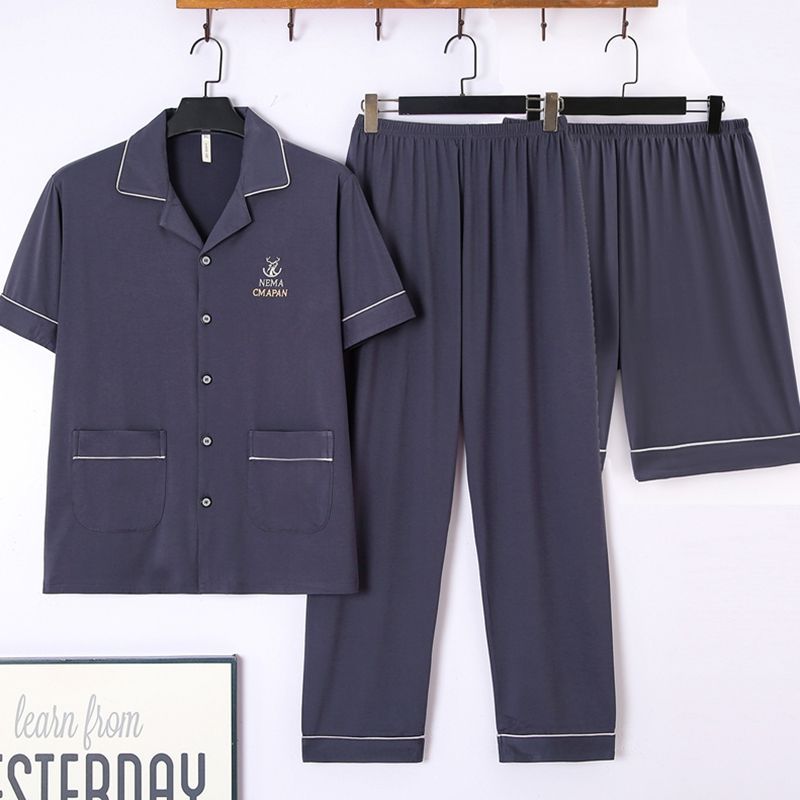 Men's Summer Short-sleeve Pants For Spring And Autumn