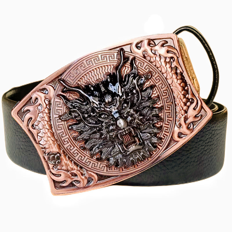 Smooth Buckle For Self-defense Trendy Punk-style Belt Buckle With A Distinctive Look