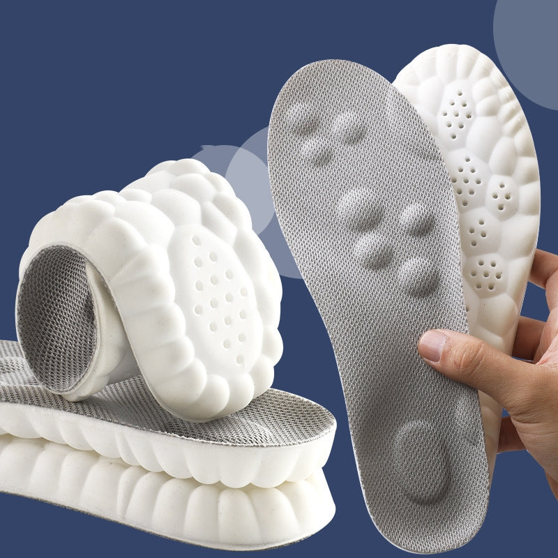 Insole No Tired Foot Arch Massage Sweat Absorbing And Deodorant Antibacterial