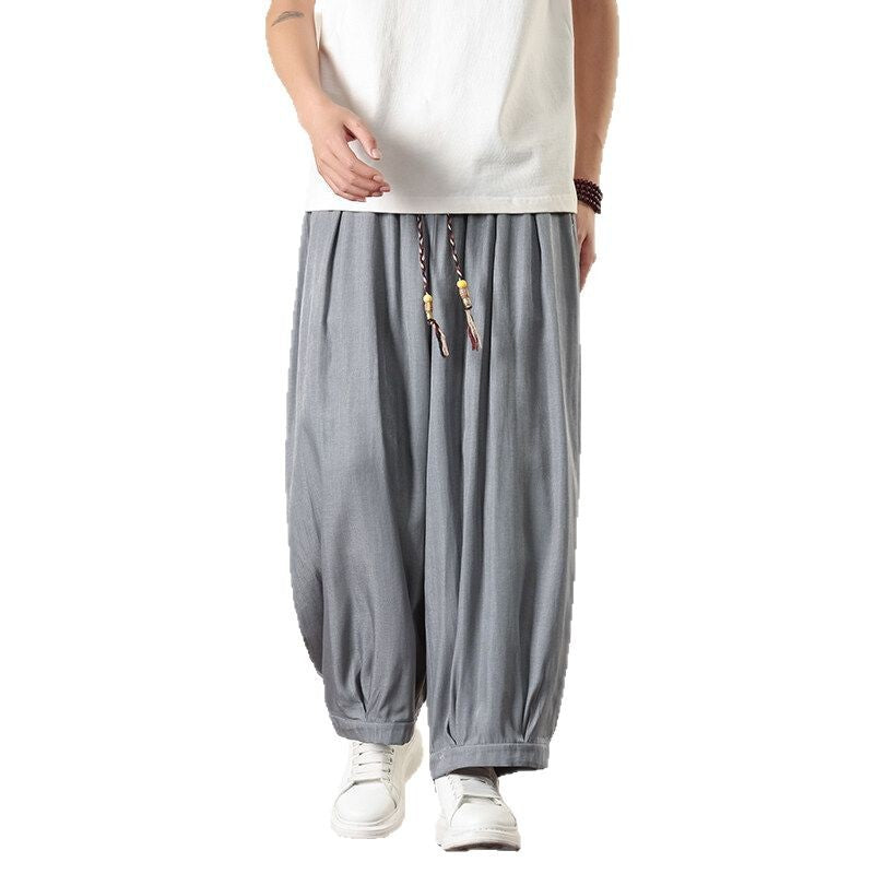 Casual Men's Retro Loose Plus Size Harem Pants
