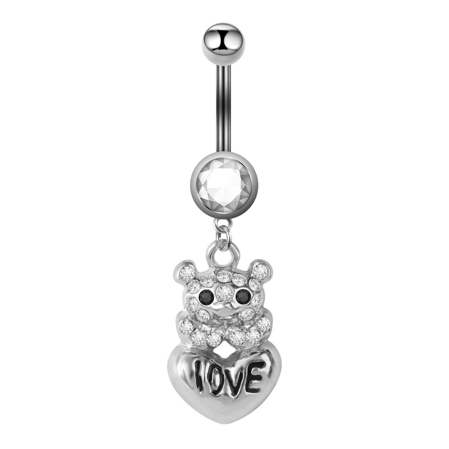 Stainless Steel Creative Animal Belly Button Ring