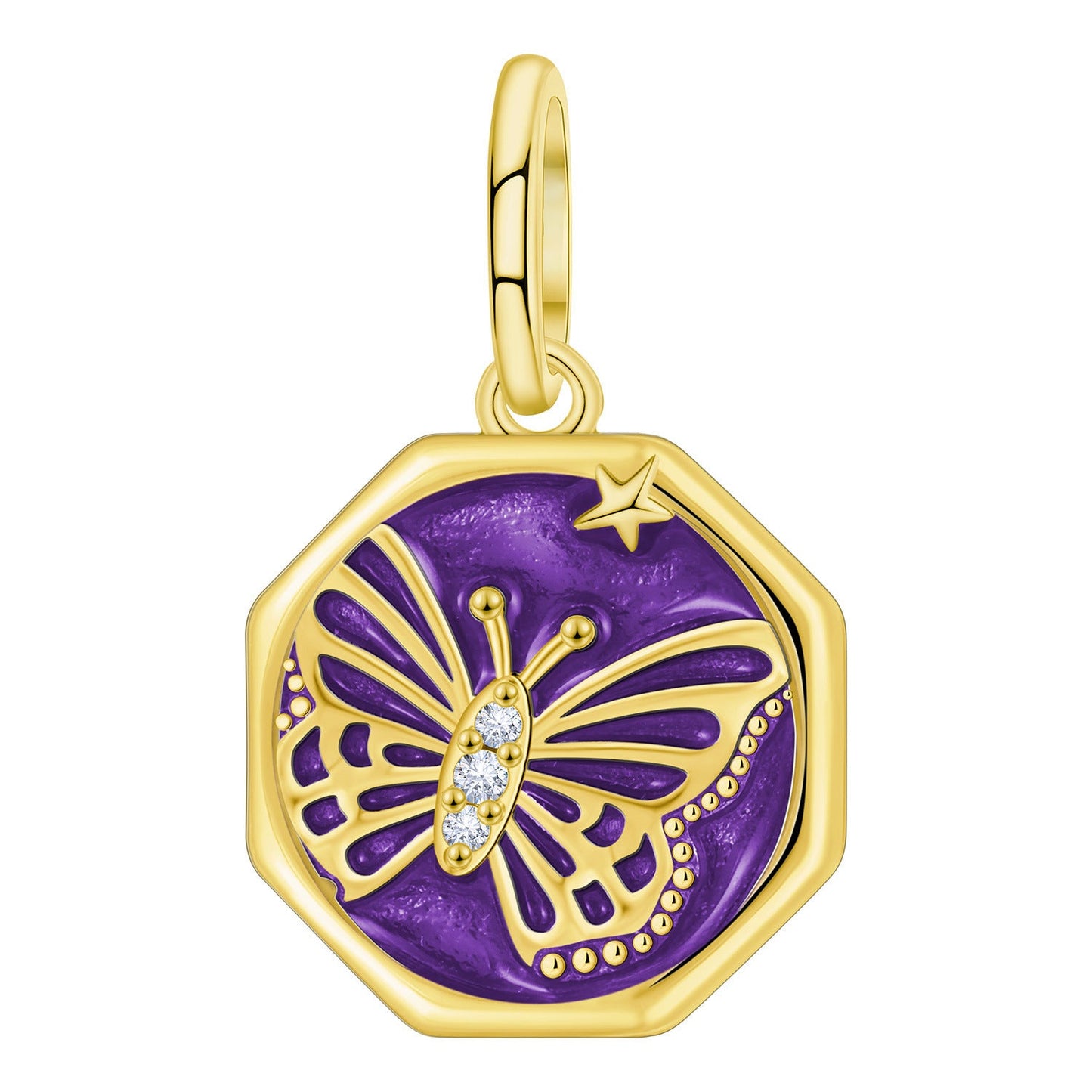 DIY Copper Gradient Butterfly Jewelry Bead Pendant