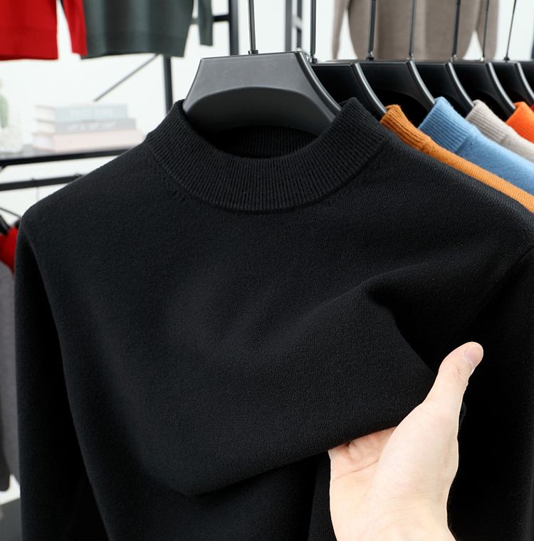 Mens Mock-Neck Sweater Base Layer