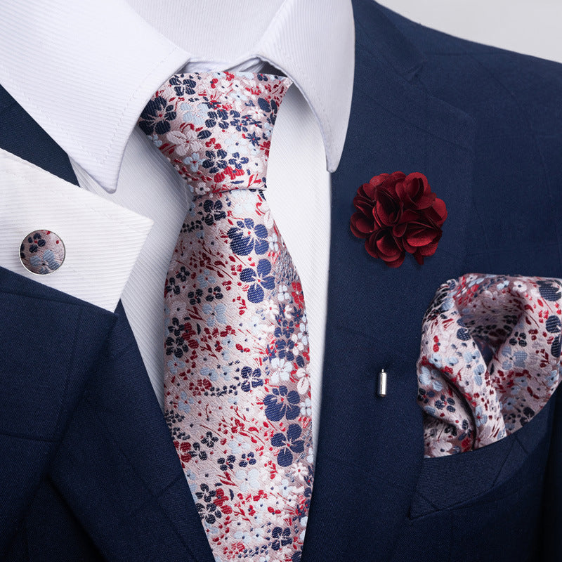 Men's Tie Suit Pocket Square Combo 8