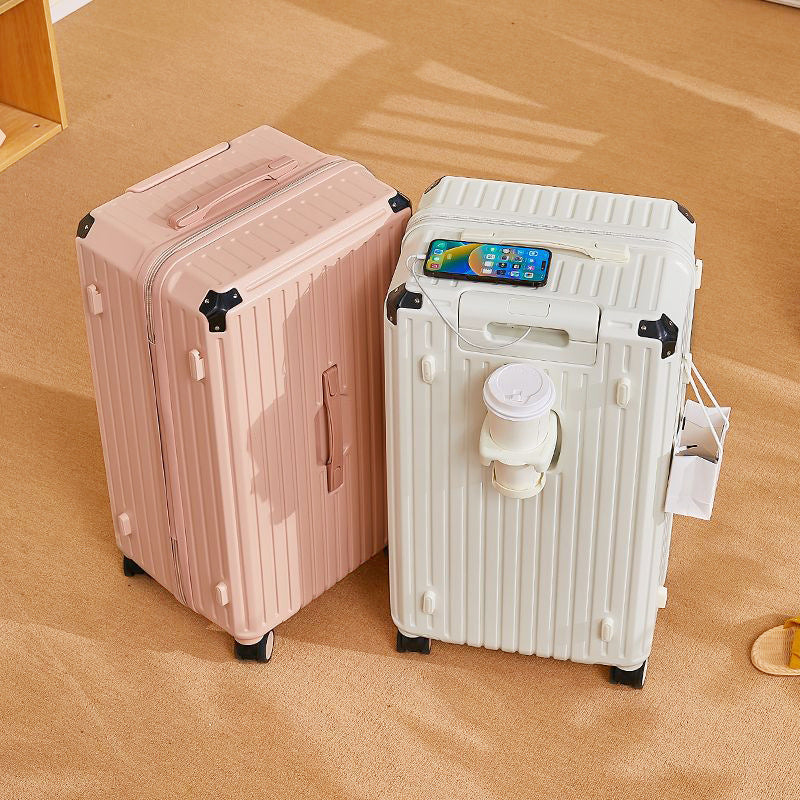 Luggage Large Capacity Student Trolley Case Thickened Strong Durable With Cornerite Password Suitcase