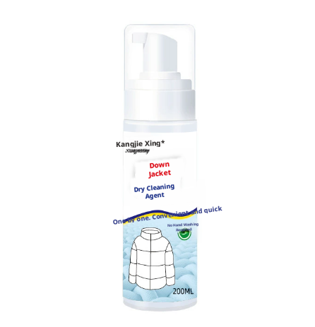 Down jacket dry cleaning agent-foam pump-PE-200ml-1 bottle