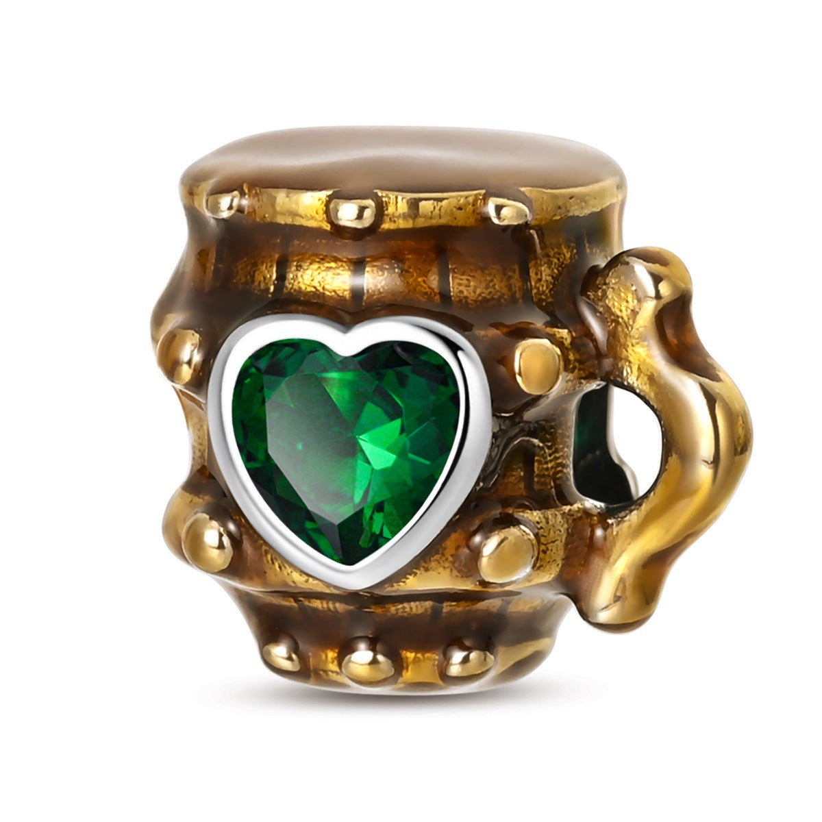 Festive-themed Beer Glass And Wine Glass Pendant Bead Bracelet Accessories