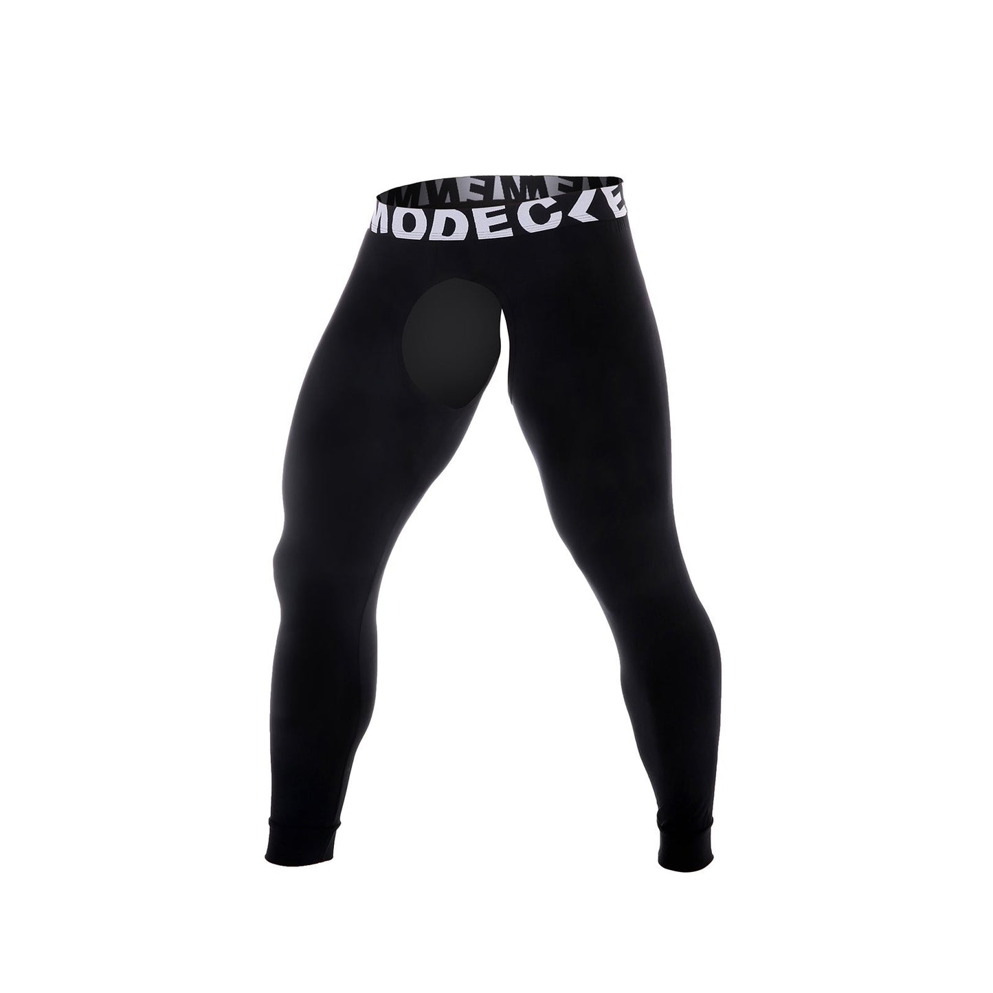Men's Slim-fit Thermal Underwear Sexy Open-end Breathable Off-free Bottoming Long Pants
