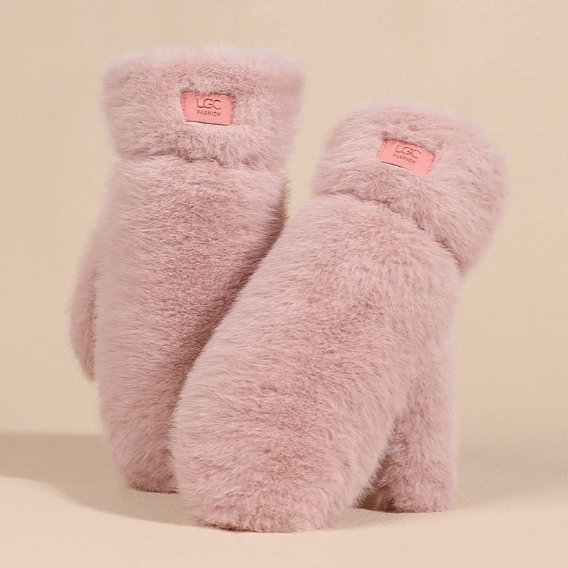 Plush Winter Warmth Fleece-lined Thickened Outdoor Cold-proof Windproof