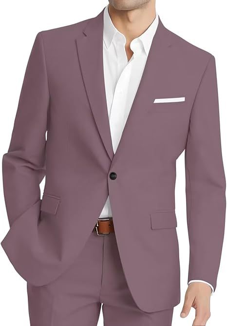 Mens Korean-style Slim-fit Two-piece Suit