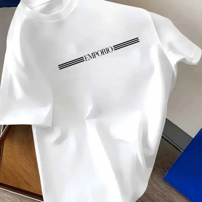 Cotton Mens Luxury Brand Lettered Style