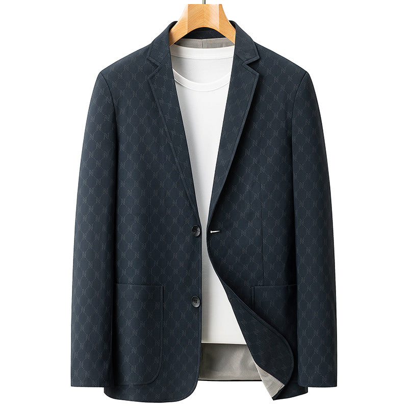 Mens Business-Casual Suit Jacket For Young And Middle-Aged