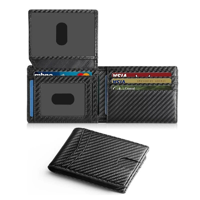 Mens Multi-Card Carbon Fiber Wallet