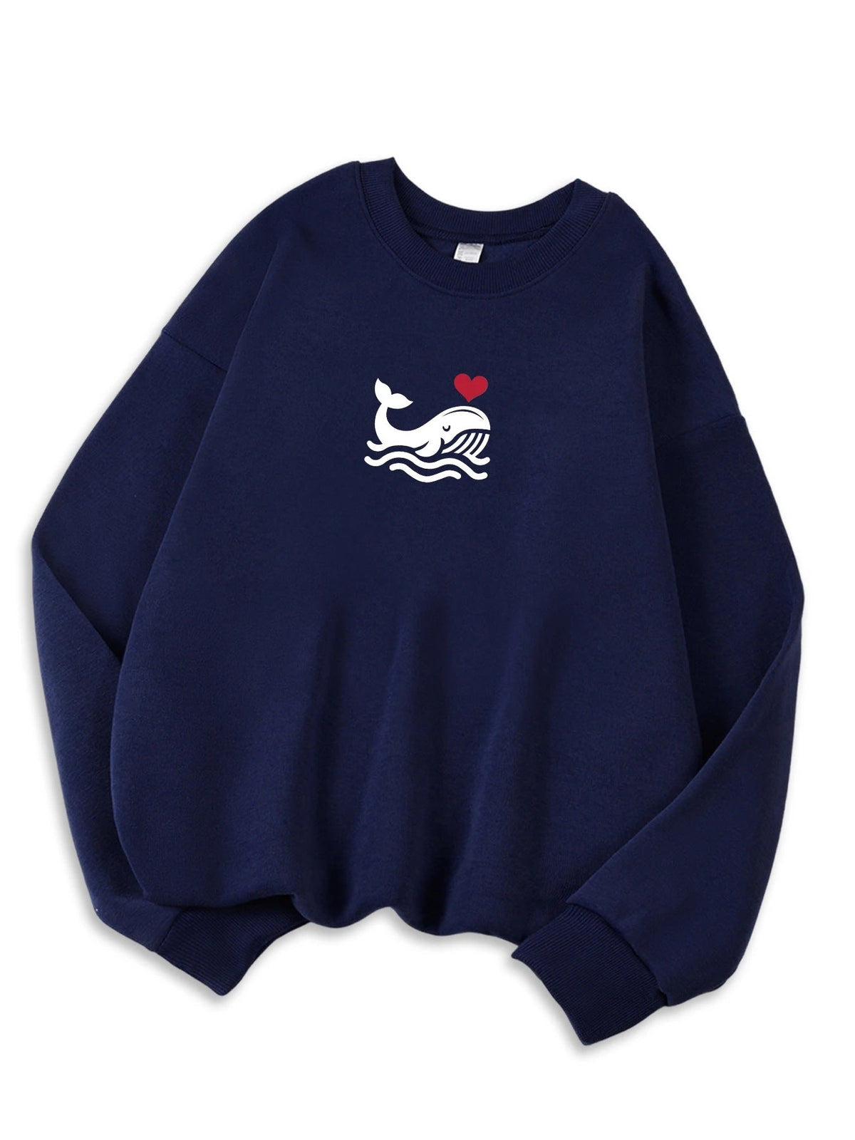 Womens Casual Sweatshirt With Print Cozy Hoodie For Fall Soft Wool Blend