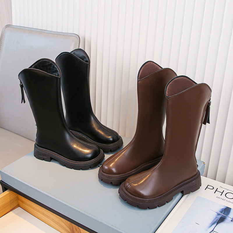Girls' Shoes Winter Children's Boots Spring And Autumn Children's Shoes