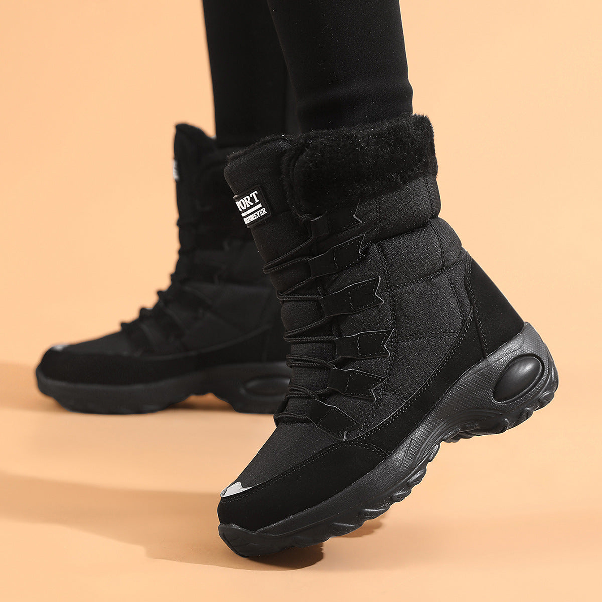 New Womens Winter Fleece-lined Warm Snow Boots