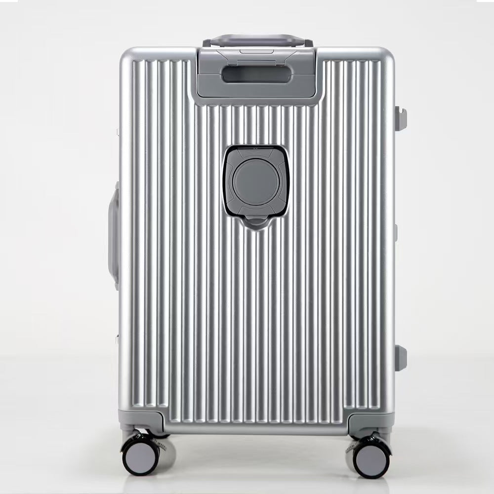 Suitcase Travel Luggage Trolley Front-Opening Large Capacity Aluminum Frame Carry-On Cabin Bag