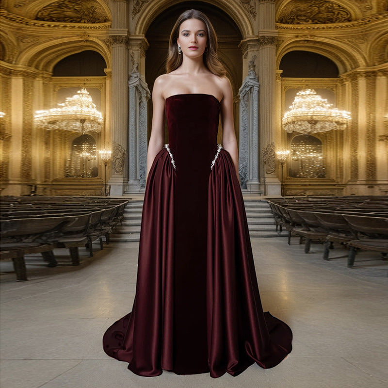 Design A Strapless Maxi Dress For Women