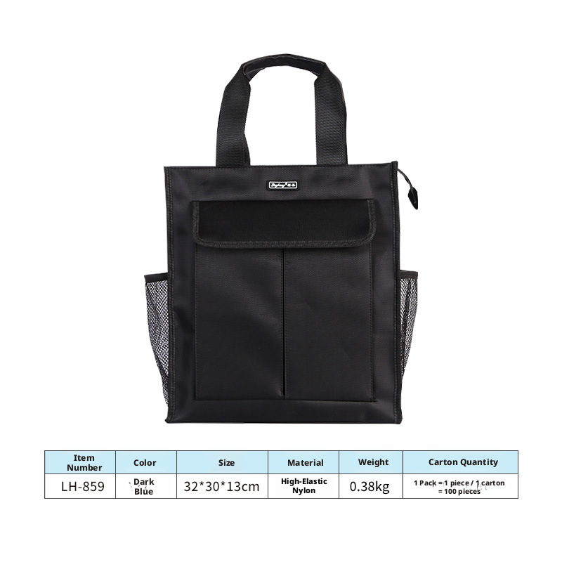 Multi-function briefcase-blue-nylon high-elastic-1 piece