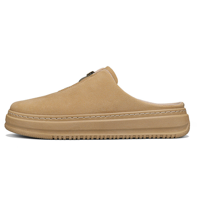 Men's Thick-Soled Elevating Casual Slip-On Slippers