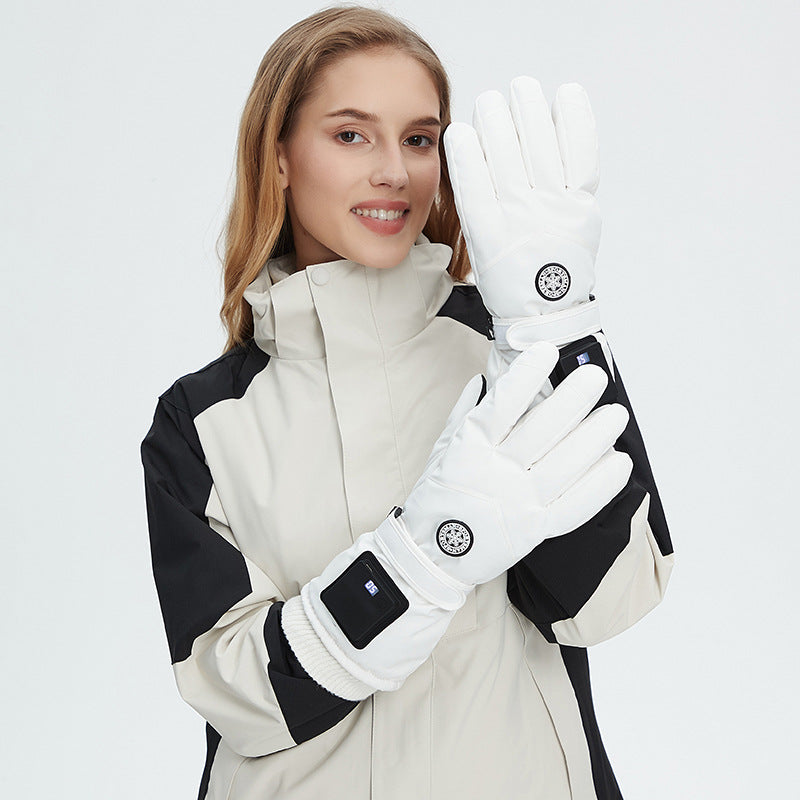 Intelligent Electric Heating Outdoor Skiing Gloves