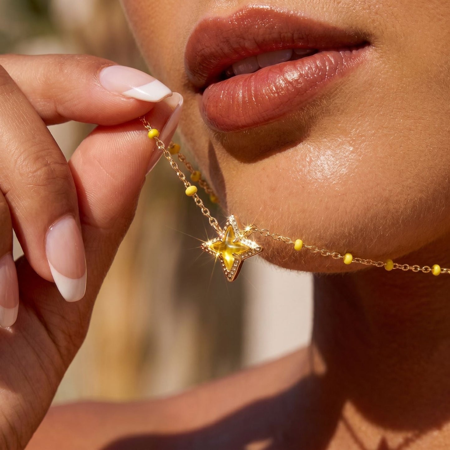Geometric Irregular Cross And Heart Necklace