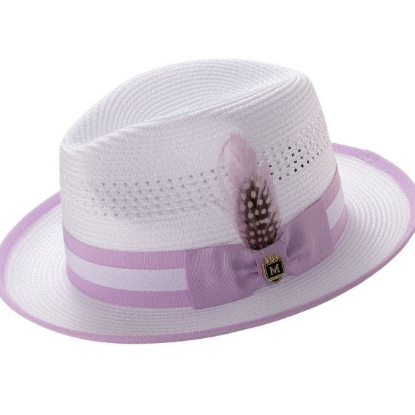 New Colorful Feather Jazz Hat For Sun Protection