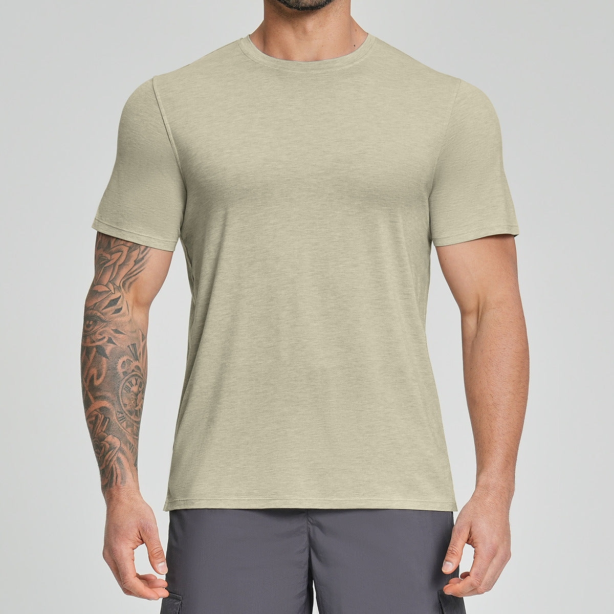 Mens Breathable Sports Outdoor Short-sleeve Shirt