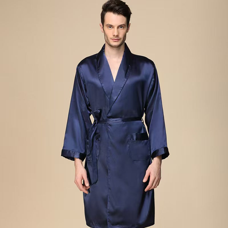 Mens Summer Silk Shorts And Nightgown
