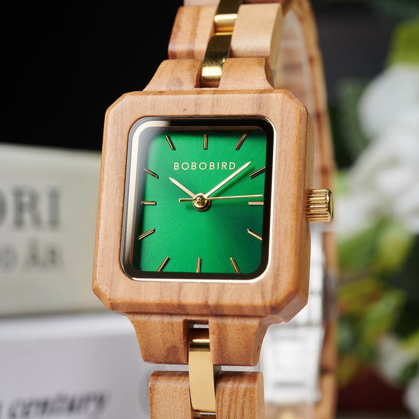 Wooden Wooden Watch Womens Three-Color Quartz Watch