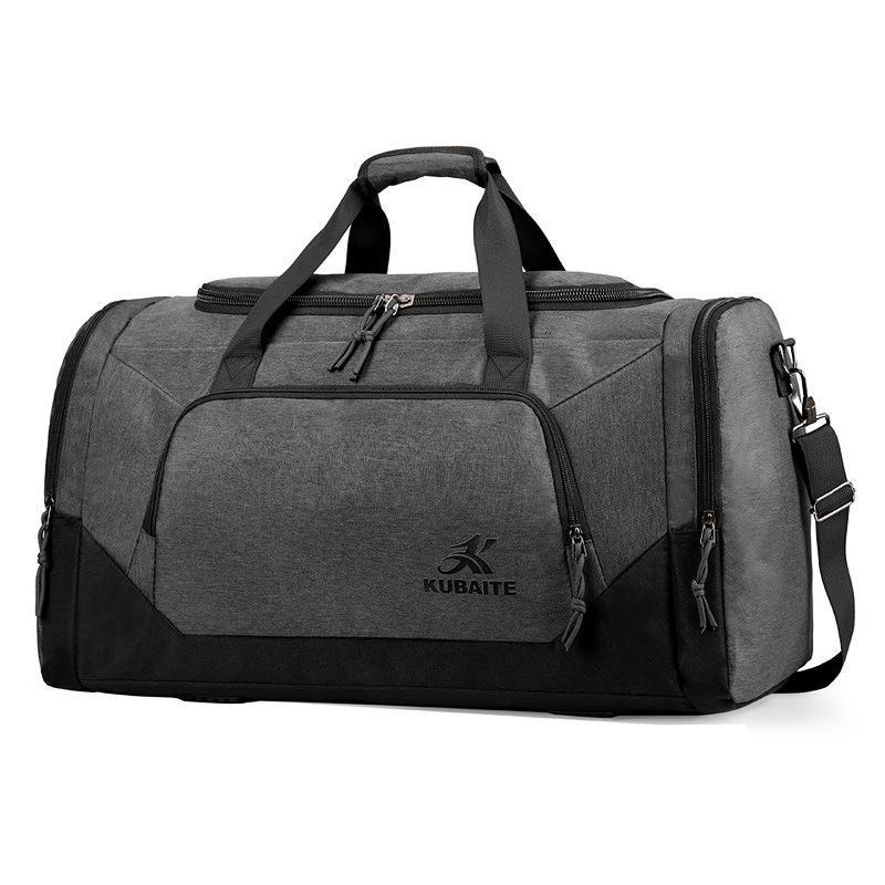Multifunctional Solid-color Gym Bag With Large Capacity And Dry-wet Separation