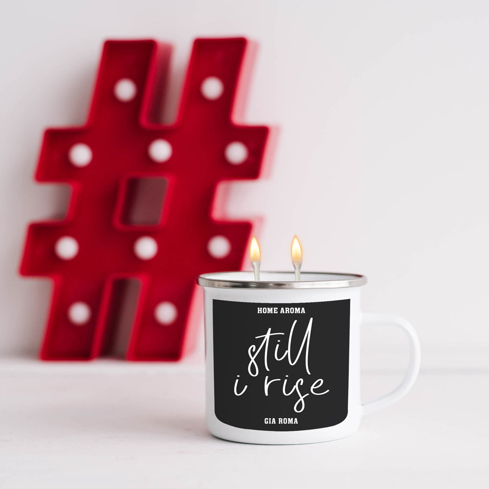 16oz Reusable Metal Candle Mug Scented Soy Candle Gift