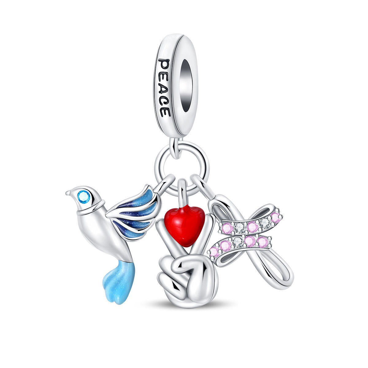 Pendant Bracelet DIY Protective Heart-shaped Bead Jewelry Accessories