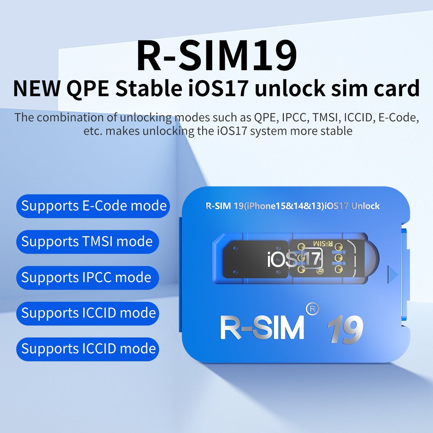 NEW QPE Stable iOS17 Unlock SIM Card CLUB RSIM 19