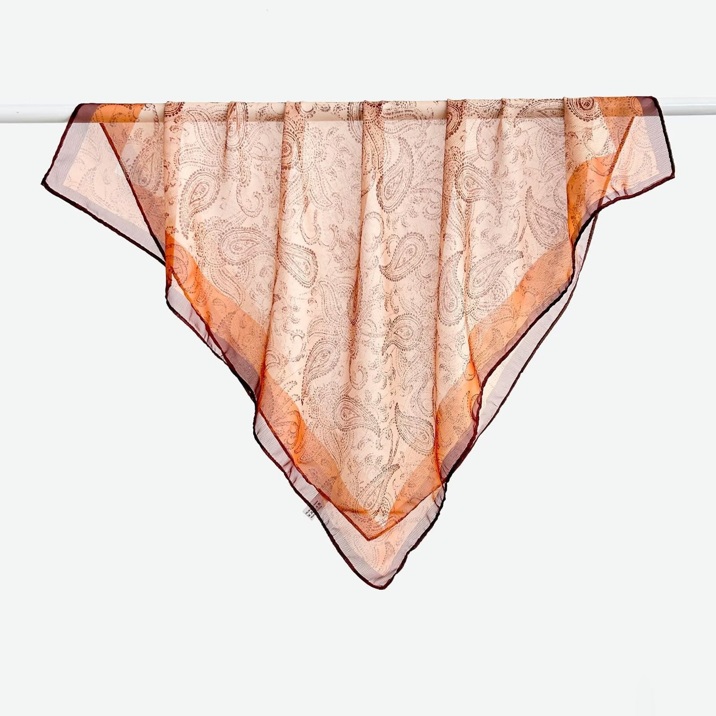 Versatile Printed Thin Square Scarf