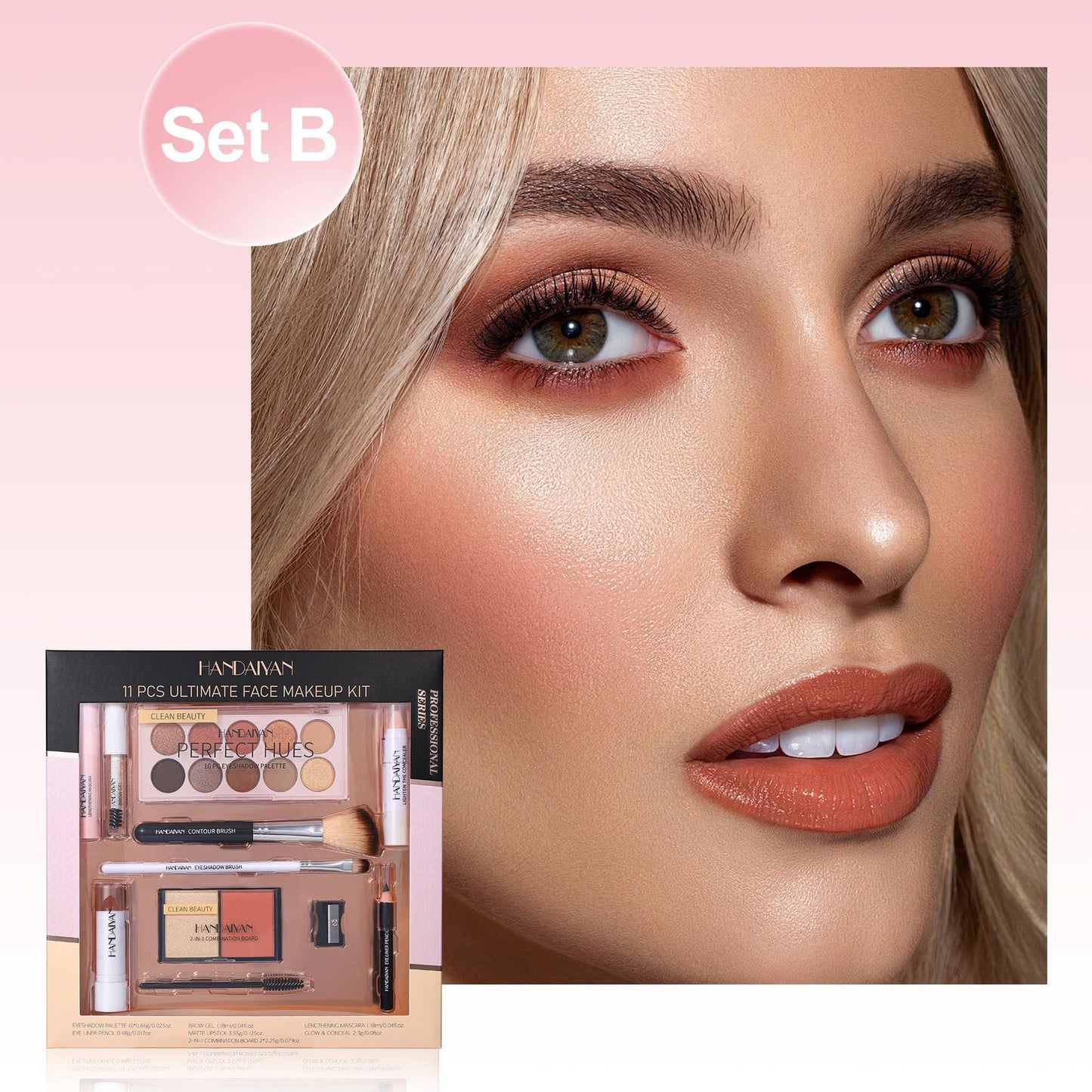 11-piece Set Of Makeup For Beginners Boxes Lipstick Kit