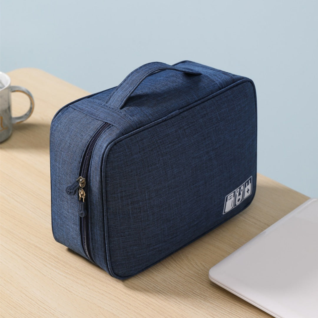 Data cable storage bag, large-capacity grid charger storage bag, mobile hard disk, earphone bag, travel portable waterproof digital bag.