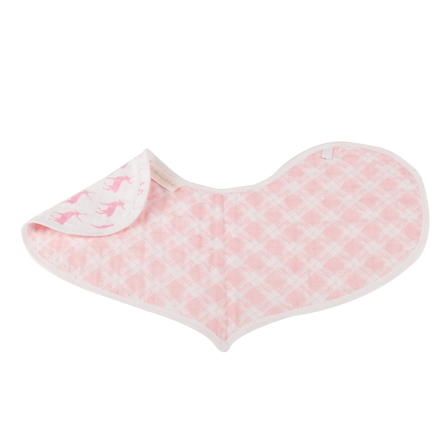 Bavoirs en mousseline de coton pour bébé en forme de cœur, lot de 2, absorbants pour nouveau-nés