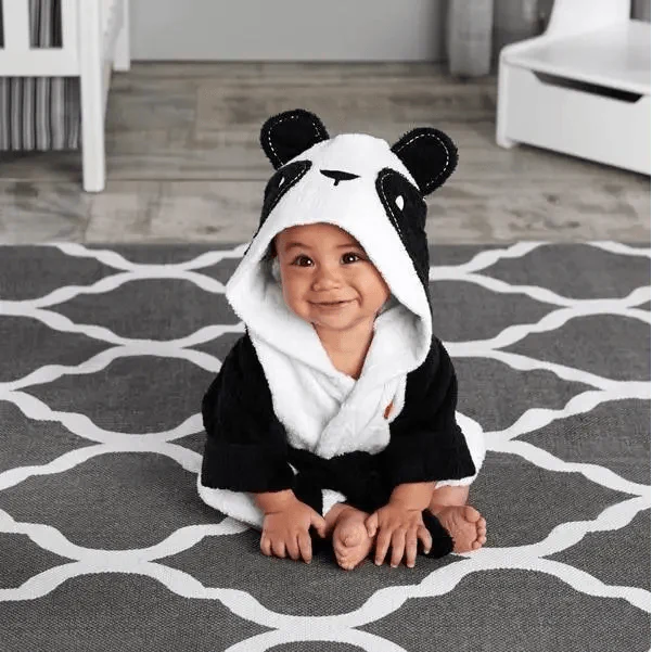 Baby Cute Mini Cartoon Bathrobes Soft Comfortable Bathrobe Warm Bath Towel For Babies Infants Beach Indoor Towel Durable Blankets