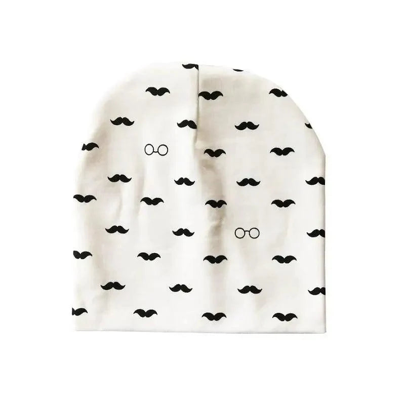 Baby Knit Cotton Cartoon Printed Baby Caps For Boys And Girls For Autumn And Winter Soft And Warm Cap