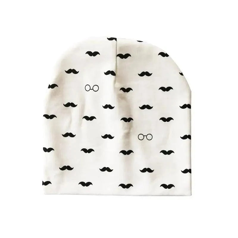 Baby Knit Cotton Cartoon Printed Baby Caps For Boys And Girls For Autumn And Winter Soft And Warm Cap