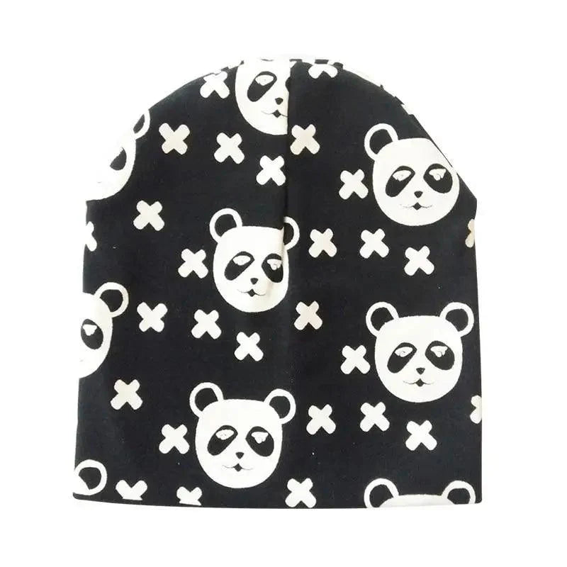Baby Knit Cotton Cartoon Printed Baby Caps For Boys And Girls For Autumn And Winter Soft And Warm Cap