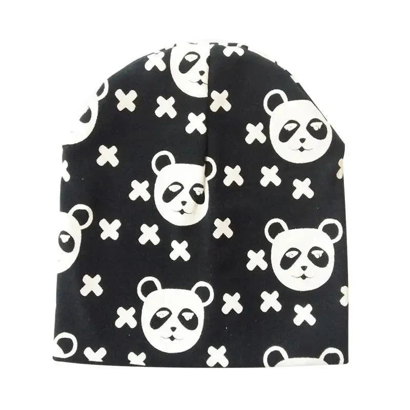 Baby Knit Cotton Cartoon Printed Baby Caps For Boys And Girls For Autumn And Winter Soft And Warm Cap