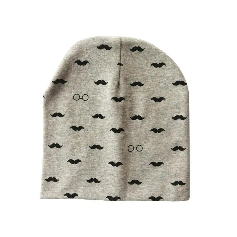 Baby Knit Cotton Cartoon Printed Baby Caps For Boys And Girls For Autumn And Winter Soft And Warm Cap